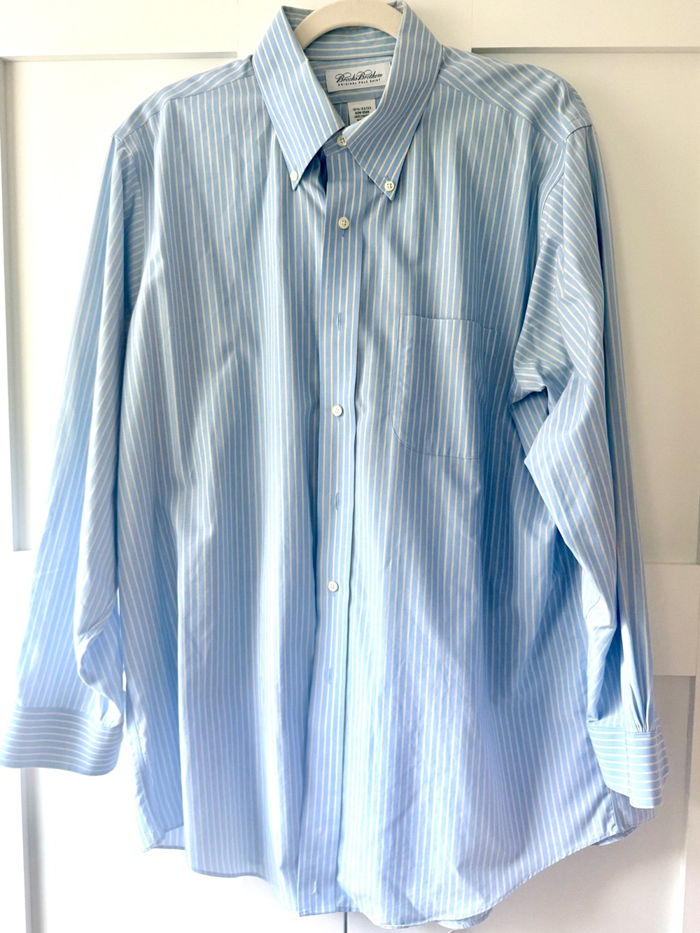 Polo by Ralph Lauren Light Blue and White Stripe Button-Down Shirt